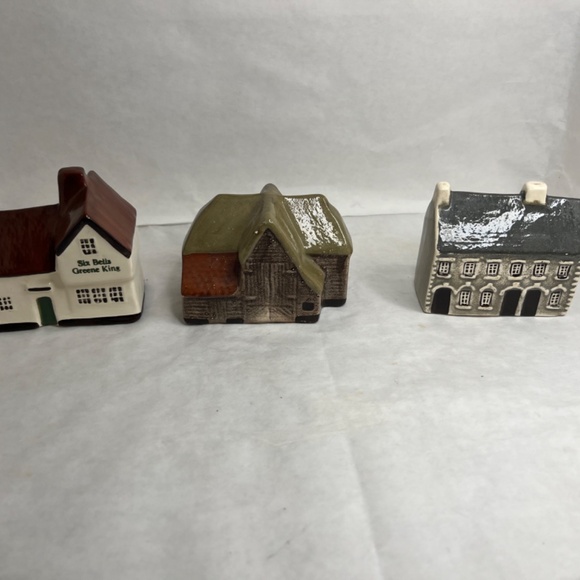 Vintage Mudlen End Studios Mini Ceramic Houses Made In England LOT 10 RARE - Picture 4 of 11